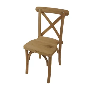 SILLA CROSSBACK EN MADERA DE PINO
