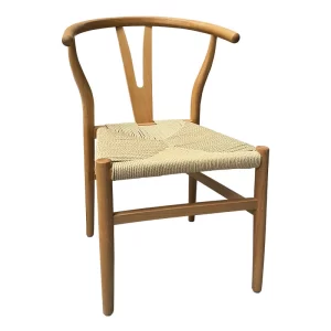 SILLA WISHBONE HAYA ASIENTO TEJIDO